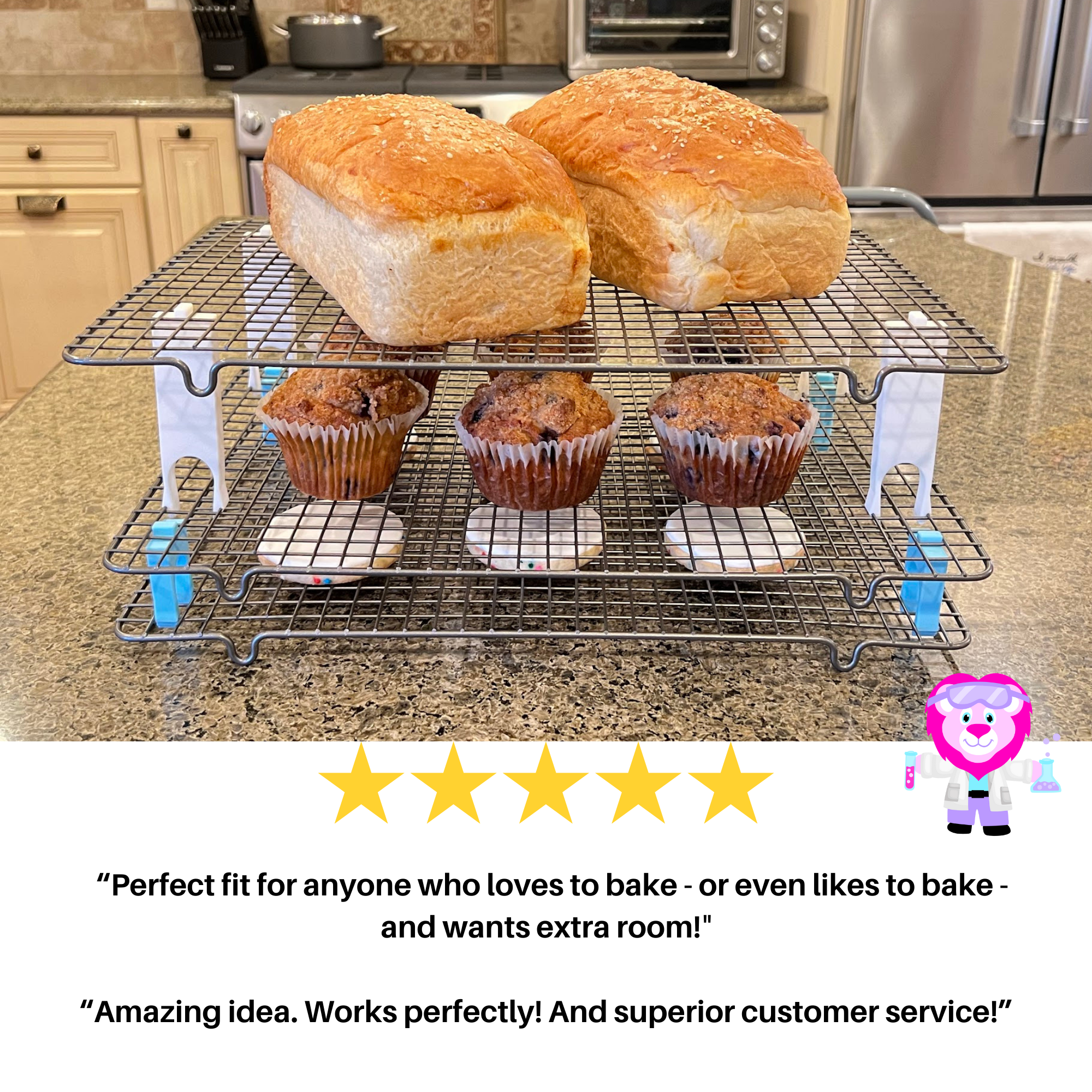 Wire Cooling Rack Stackers