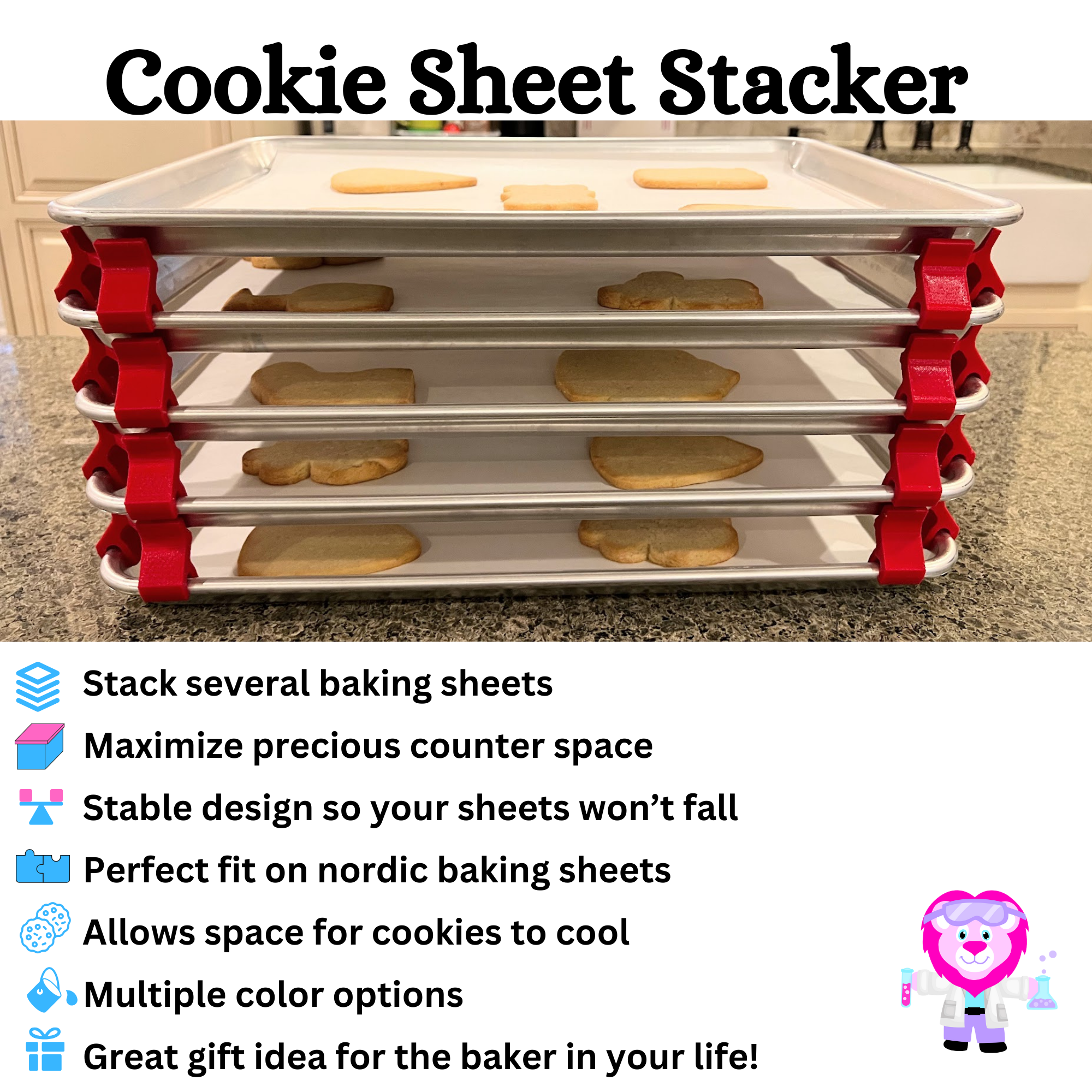 baking sheet stacker best gifts for cookie bakers features