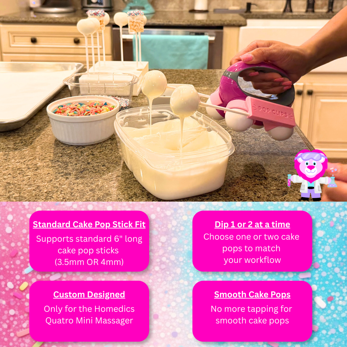 Cake Pop Massager Clips