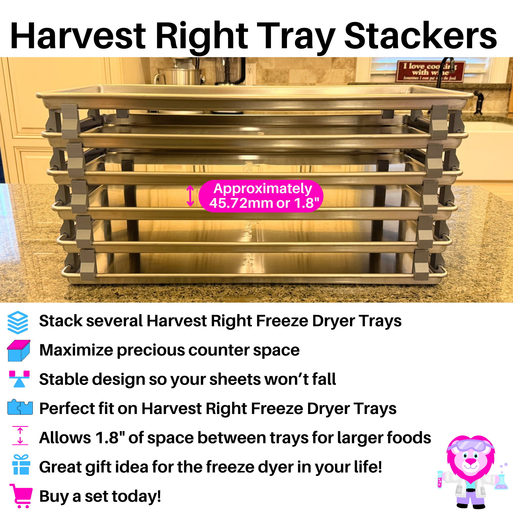 Harvest Right Freeze Dryer Tray Stackers