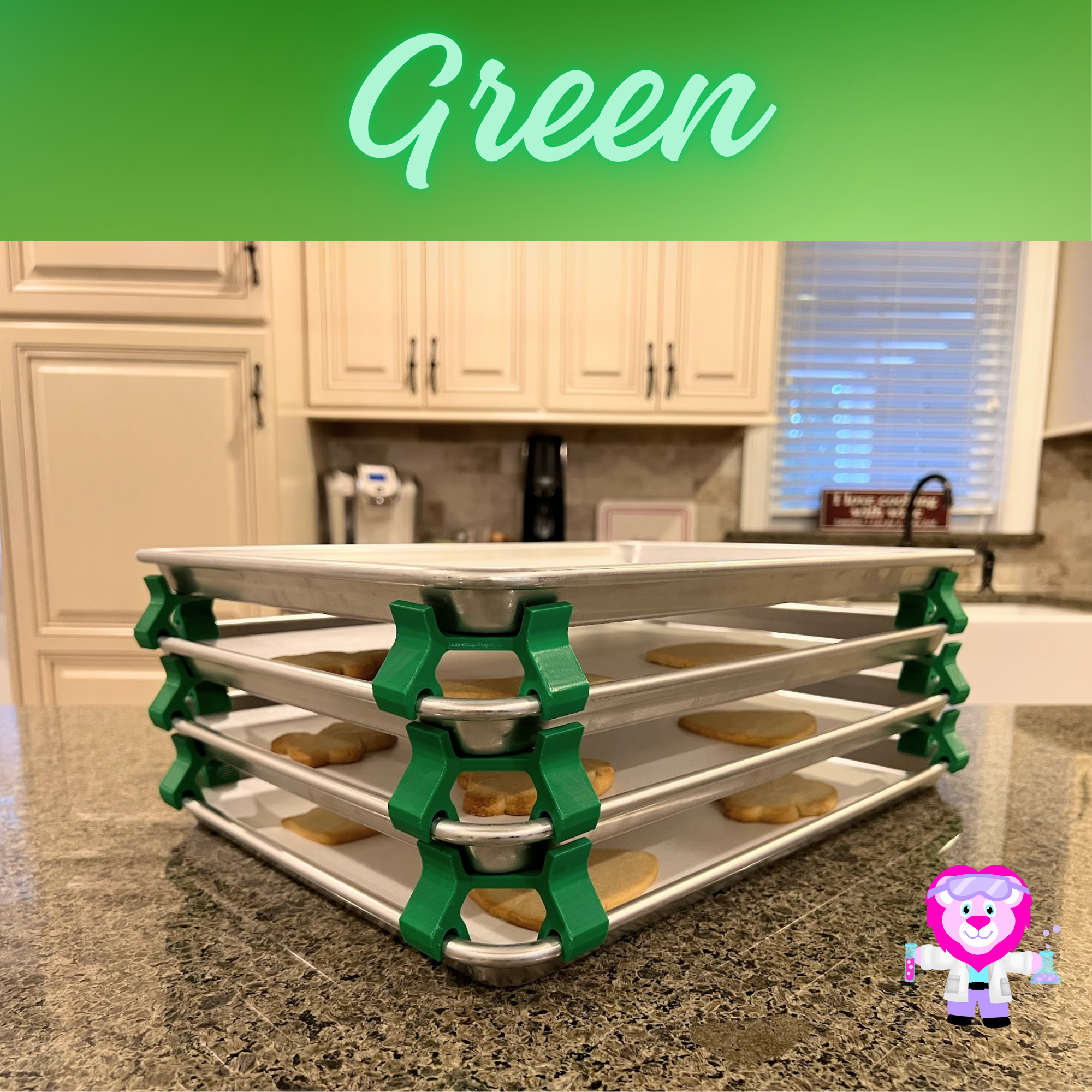 baking sheet stacker best gifts for cookie bakers green