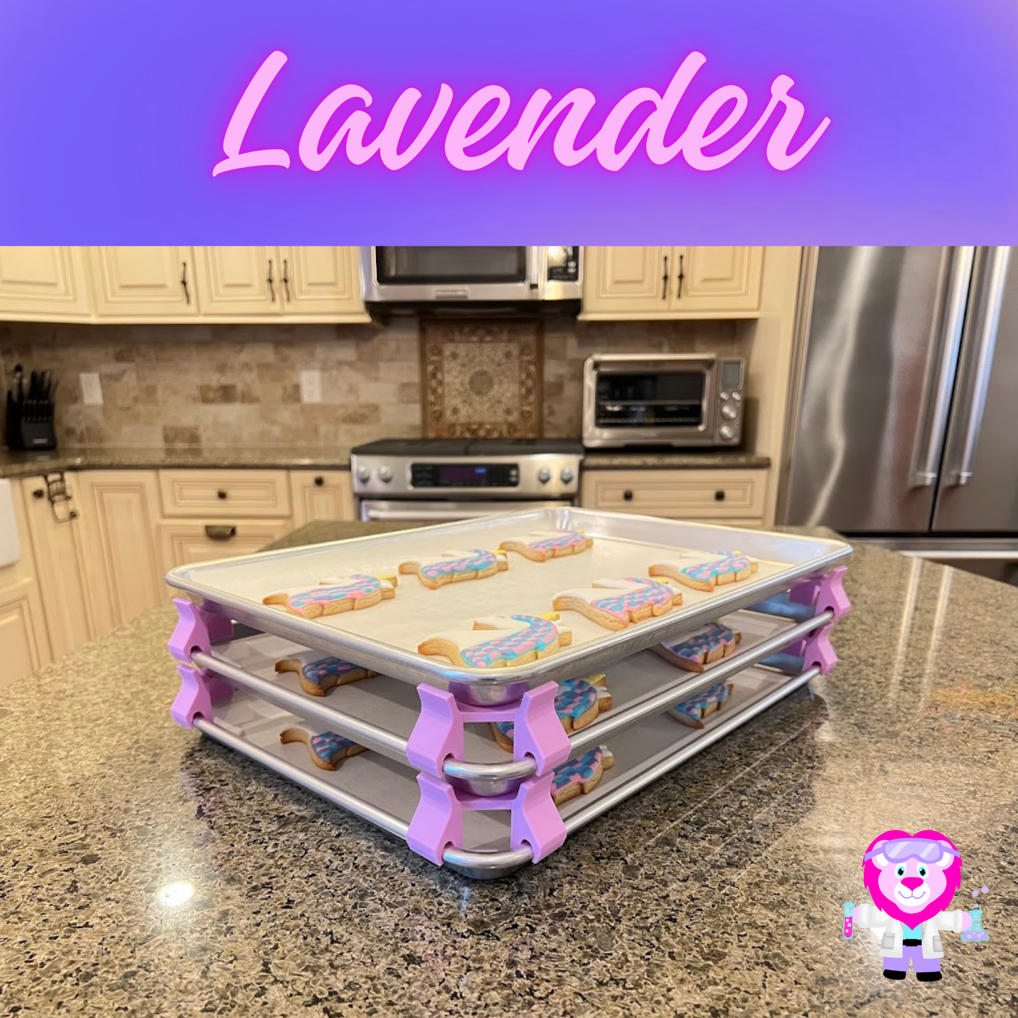 baking sheet stacker best gifts for cookie bakers lavender