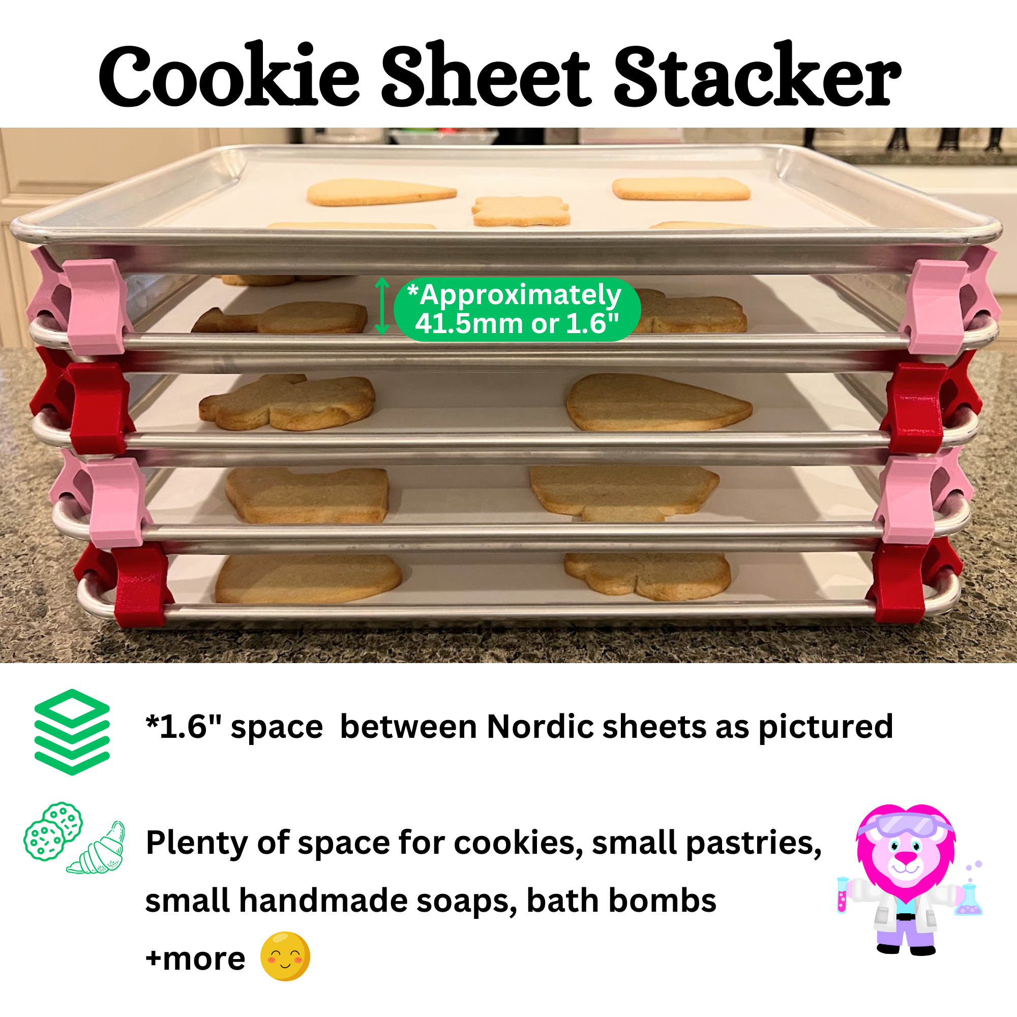 baking sheet stacker best gifts for cookie bakers spacing