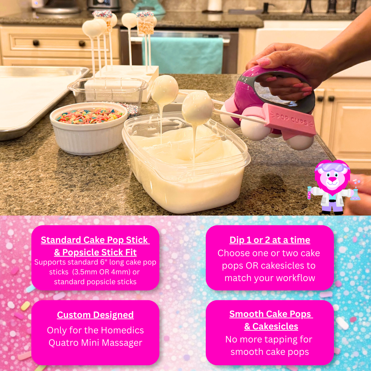Cake Pop Massager Clips