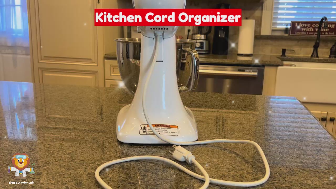 Appliance Cord Wrap Kitchen Organizer Video