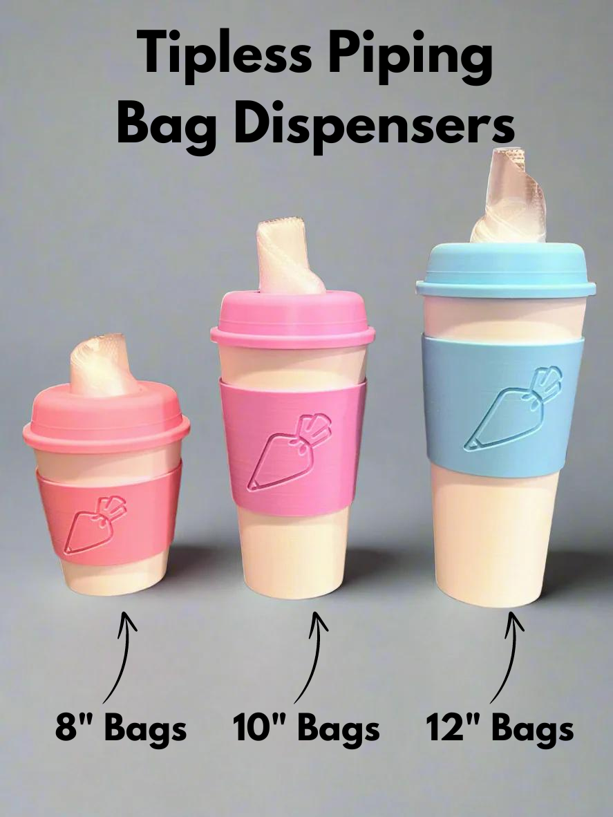 tipless piping bag holder small medium large studio